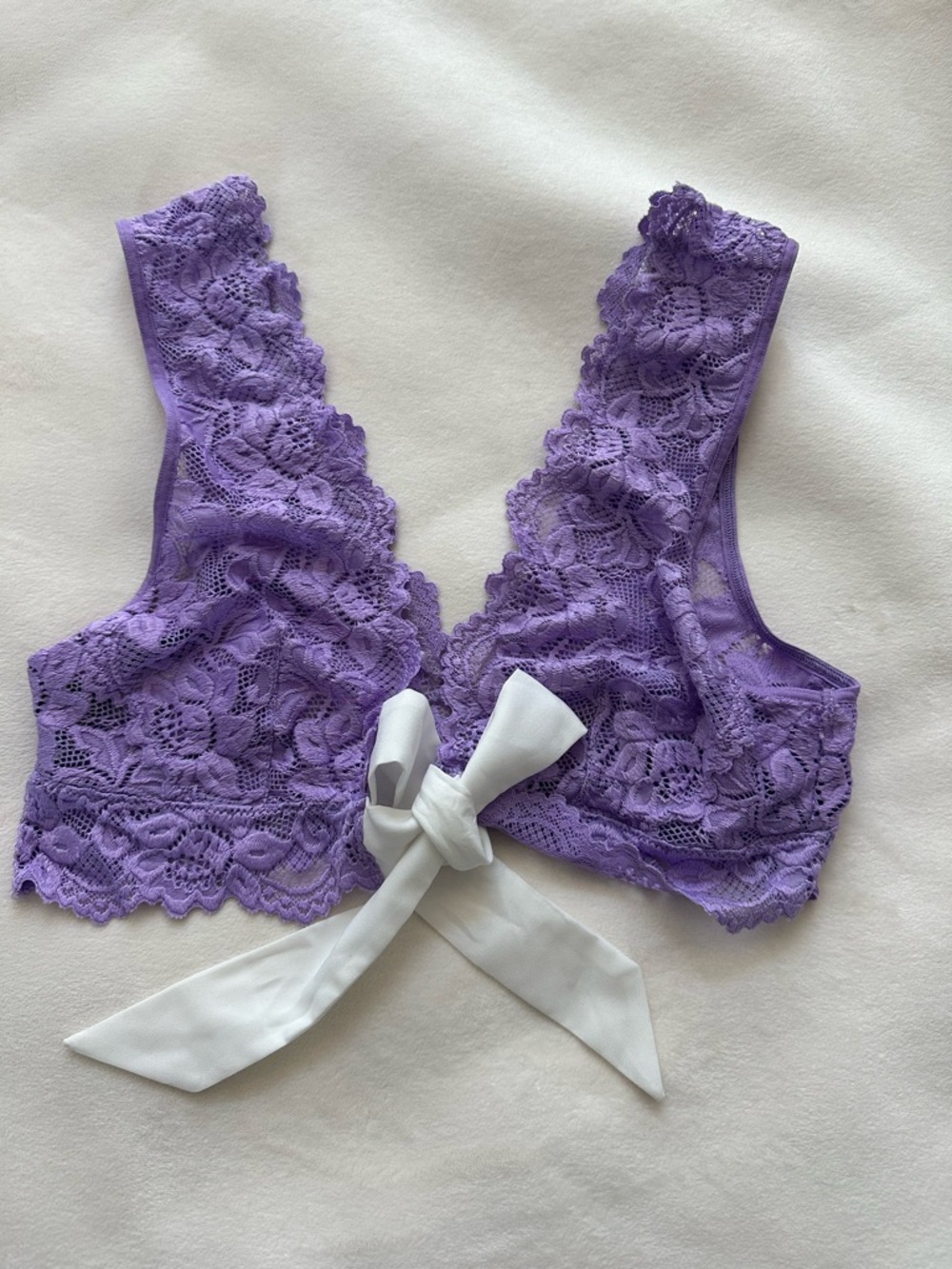 Lace Tie-Front Bralette